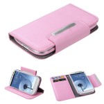 Case Flip Cover Leather Galaxy SIII Pink Clasps Metalic (17001790) by www.tiendakimerex.com